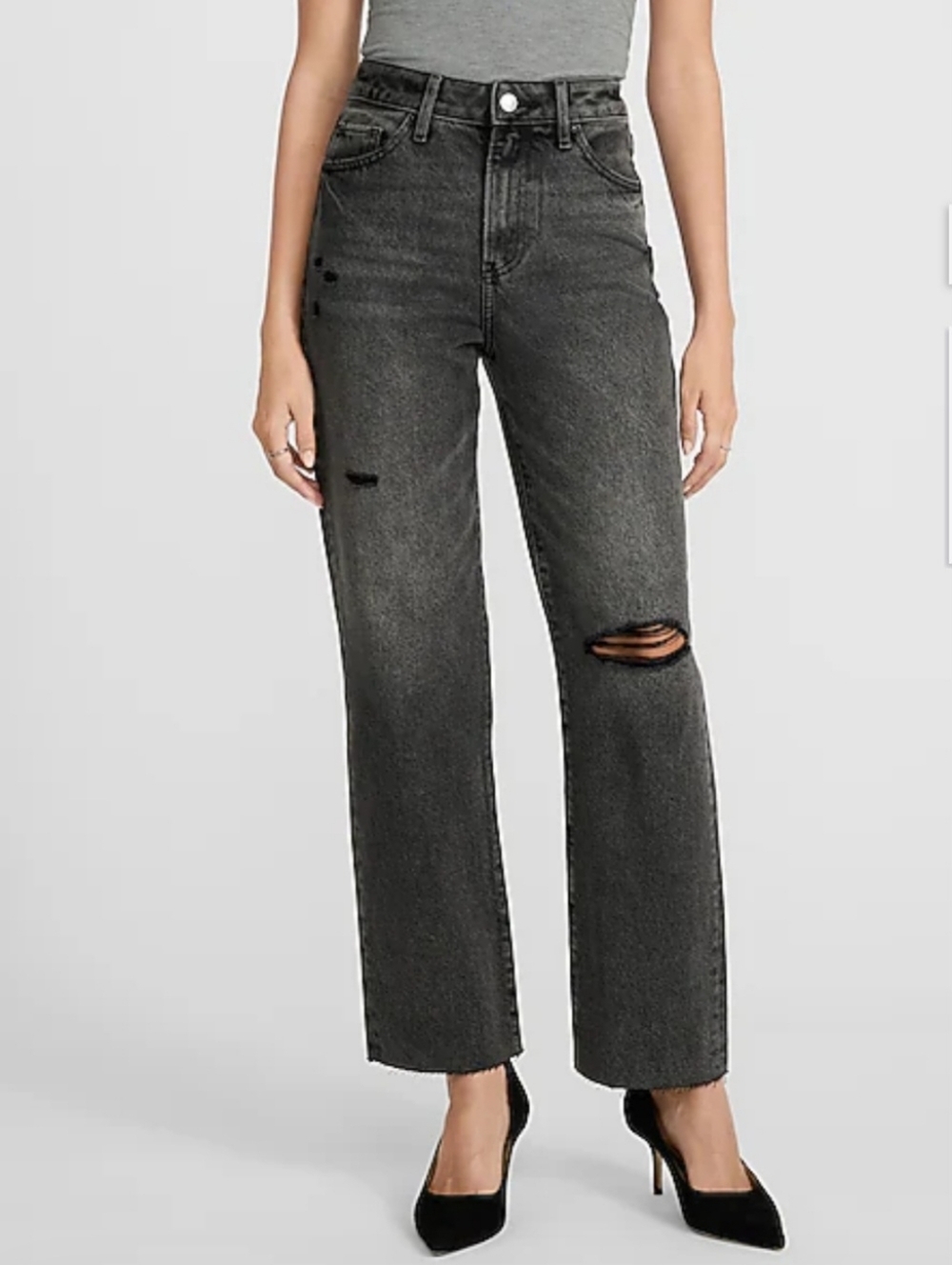 NWT Exoress Straight Ankle High Rise Jean Size 10